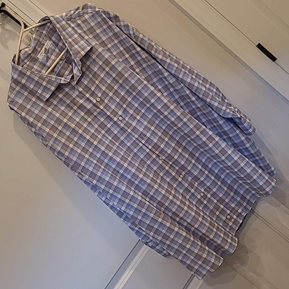 Collection by Michael Strachan 22 34/35  men's dress shirt bundle of 2